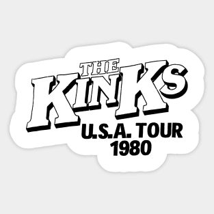 Vintage Tour Kink's 1980 Sticker